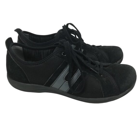 Dansko Heidi Black Suede Lace Up Comfort Sneaker Size 38 US 8 Shoes Walking - Picture 5 of 14